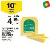 Continente Milhafre - queijo da ilha graciosa 3meses promoção