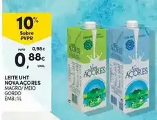 Continente Nova açores - leite uht promoção