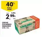 Continente Vaqueiro - creme culinário promoção