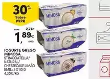 Continente Mimosa - iogurte grego promoção