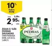 Continente Pedras - água c/gas salgadas promoção