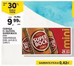Continente Super bock - cerveja c/alcool promoção