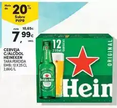 Continente Heineken - cerveja c/alcool promoção