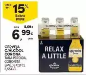 Continente Corona - cerveja c/alcool promoção