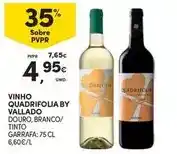 Continente Vallado - vinho promoção