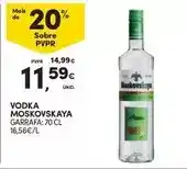 Continente Moskovskaya - vodka promoção