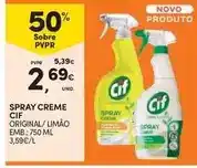 Continente Cif - spray creme promoção