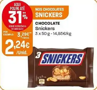 Intermarché CHOCOLATE Snickers promoção