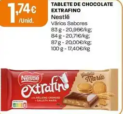 Intermarché Tablete de chocolate extrafino Nestlé promoção
