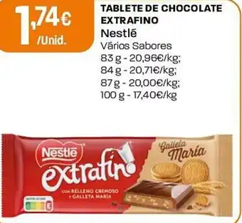 Intermarché Tablete de chocolate extrafino Nestlé promoção