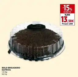 Bolo brigadeiro nutriva
