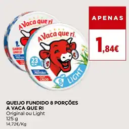 Queijo fundido 8 porções a vaca que ri