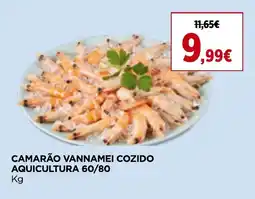 Supercor Camarão vannamei cozido aquicultura 60/80 promoção