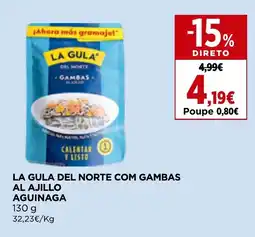 La gula del norte com gambas al ajillo aguinaga
