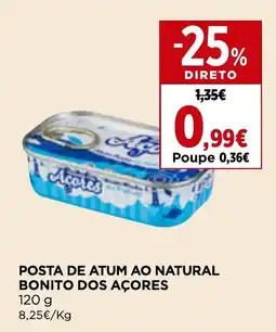 Posta de atum ao natural bonito dos açores