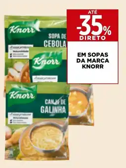 Em sopas da marca knorr