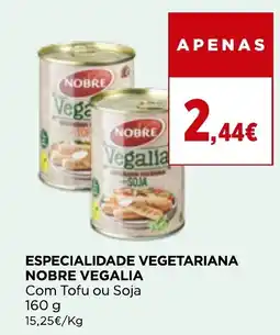 Especialidade vegetariana nobre vegalia