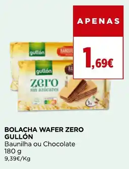 Bolacha wafer zero gullón