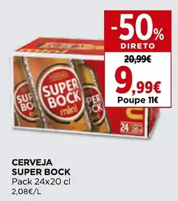 Supercor Cerveja super bock promoção
