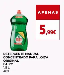 Detergente manual concentrado para loiça original fairy