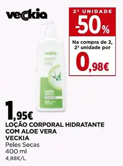 Loção corporal hidratante com aloe vera veckia