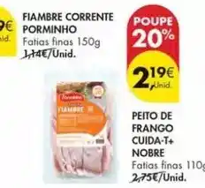 Pingo Doce Porminho - fiambre corrente promoção