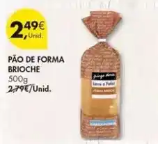 Pingo Doce Forma+ - pão de forma brioche promoção