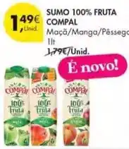 Pingo Doce Compal - sumo 100% fruta promoção