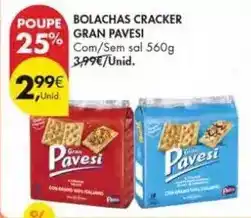 Pingo Doce Pavesi - bolachas cracker promoção