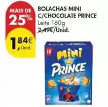 Pingo Doce Lu - bolachas mini c/chocolate prince promoção