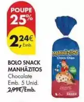 Pingo Doce Manhãzitos - bolo snack promoção