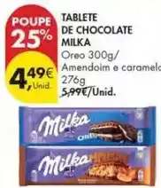 Pingo Doce Milka - tablete de chocolate promoção