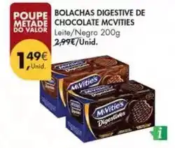 Pingo Doce Mc vitie`s - bolachas digestive de chocolate promoção