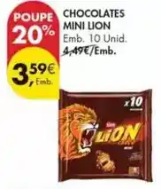 Pingo Doce Mini - chocolates lion promoção