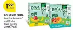 Pingo Doce Gogo squeez - bolsas de fruta promoção