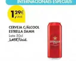 Pingo Doce Estrella damm - cerveja c/alcool promoção