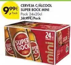 Pingo Doce Mini - cerveja c/alcool super bock promoção