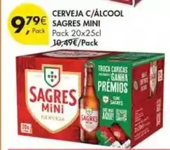 Pingo Doce Sagres mini - cerveja c/alcool promoção