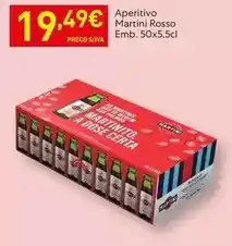 Recheio Martini - aperitivo rosso emb. 50x5,5cl promoção