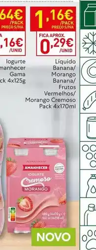 Recheio Gama - iogurte bananhacera promoção