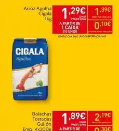Recheio Cigala - arroz agulha promoção
