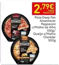 Recheio Pan - pizza deep pan amanhecer pepperoni c/molho de alho promoção