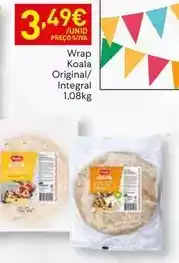 Recheio Koala - wrap koala original/ integral promoção