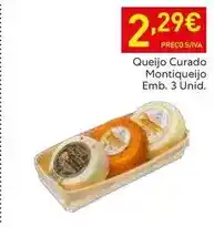 Recheio Montiqueijo - queijo curado montiqueijo emb. 3 unid promoção