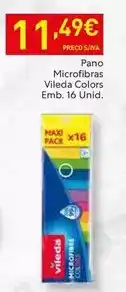 Recheio Vileda - pano microfibras promoção