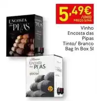 Recheio Pias - vinho encosta das tinto promoção