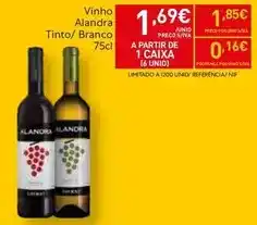 Recheio Alandra - vinho tinto promoção