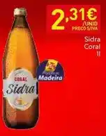 Recheio Coral - sidra promoção