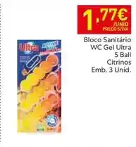 Recheio Bloco sanitário wc gel ultra 5 ball citrinos promoção
