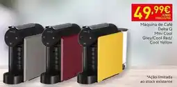 Recheio Delta - máquina de café delita o mini cool, greci/cool red/ cool yellow promoção
